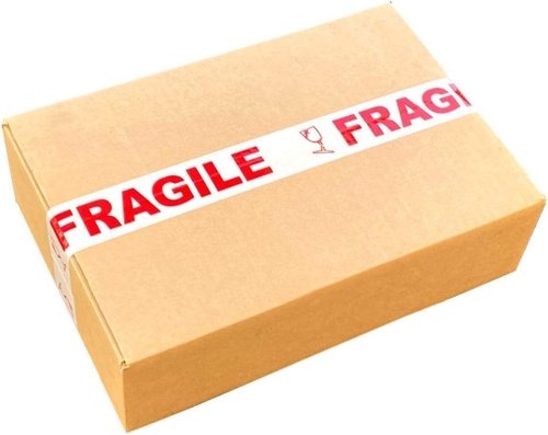 Fragile Packing Tape 2” x 110 Yards – 2-Pack Heavy Duty Shipping & Moving Tape, 2.0 Mil Thick, Acrylic Adhesive – Red Warning Print for Box Sealing
