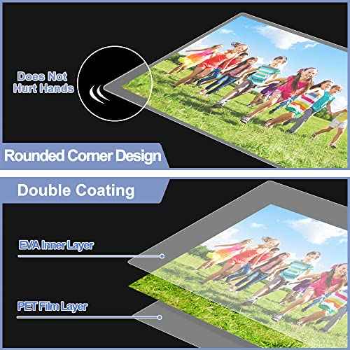 Laminating Sheets, PANDRI 400 Pack Thermal Laminator Pouches Holds 8.5 x 11 Inch, 3 Mil Clear Laminator Paper 9 x 11.5 Inch, Letter Size