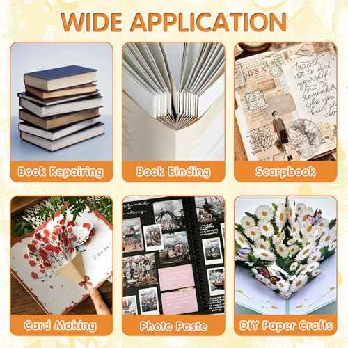 PH Neutral PVA Glue 8.5 Oz, Archival Quality Acid-Free PVA Adhesive, Dries Clear and Remains Flexible Book Binding Glue for Paper Crafts, Framing, Collages (8.5Oz)
