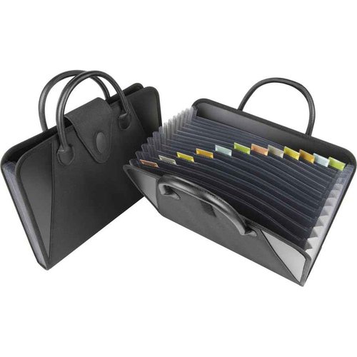 C-Line Expanding File with Handles, Letter Size, Black (48211) (Pack of 3)