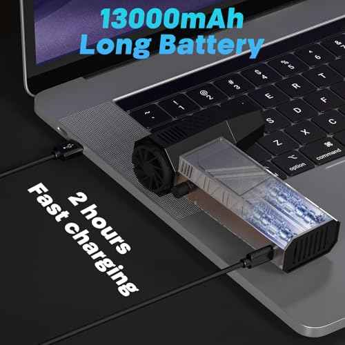 Compressed Air Duster - 180000RPM Duster Blower, 13000mAh, 1%-100% Stepless Speed Adjustable Technology, Rechargeable Cordless Air Broom for Keyboard PC Car Home Outdoor Dust Rain Snow Removal