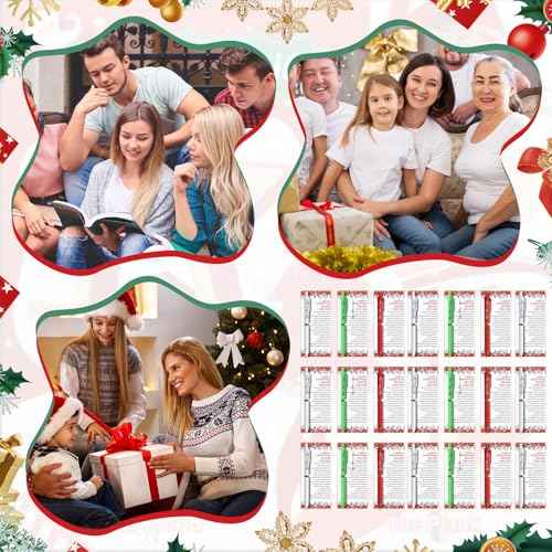 50 Sets Christmas Christian Gifts Bulk Bible Verse Christmas Ballpoint Pens Christian Pens Xmas God Bless You Pens Poinsettia Christmas Card with Ties for Church Office Coworker Staff Employee Gifts