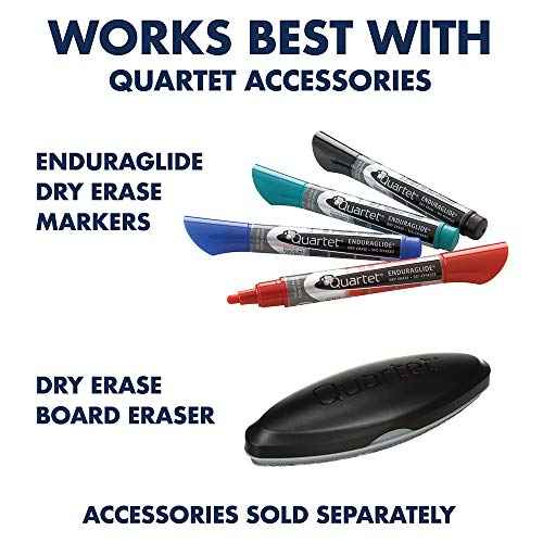 Quartet Futura¢â Non-Magnetic Dry-Erase Whiteboard/Flipchart Easel, 26" x 35", Steel Frame With Black Finish