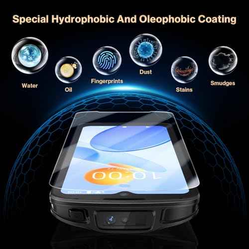 TC15 Tempered Glass Screen Protector for Zebra Symbol TN28 TC15 Barcode Scanner Handheld Mobile Computer, 6.5 Inch Display Protective Film, Case Friendly (3Pcs)