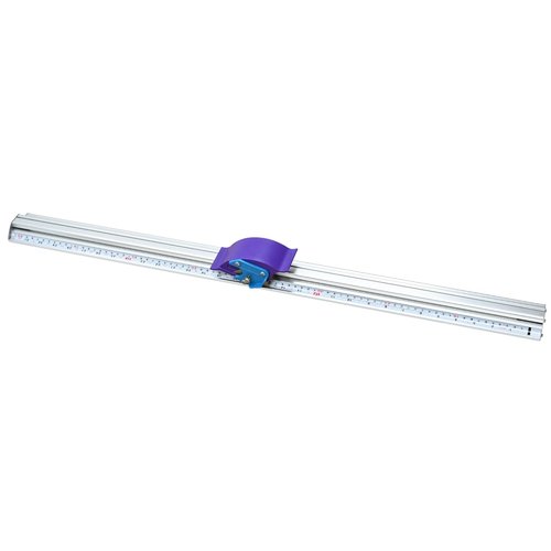 nutoniz 27 1/2" Manual Paper Trimmer with Double Scale Ruler, Precision Sliding Cutter for KT Board, Photo Paper, PVC & PET, Includes 30 Extra Blades