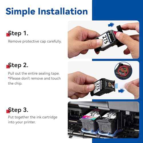 275XL 276XL Ink Cartridge Replacement for Canon PG-275 PG275 275 and 276 CL-276 CL276 XL High Yield use for TR4720 TR4700 TR4722 TS3522 TS3500 TS3520 TS3720 Printer Ink Cartridge(1 Black,1 Color)