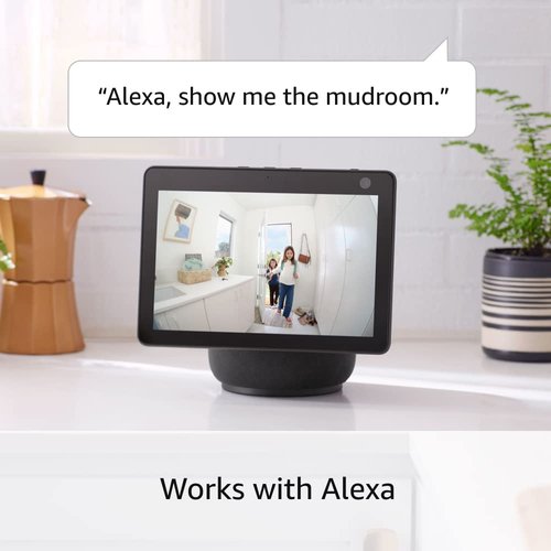 Ring Indoor Cam (newest model) — Home or business security in 1080p HD video, Charcoal