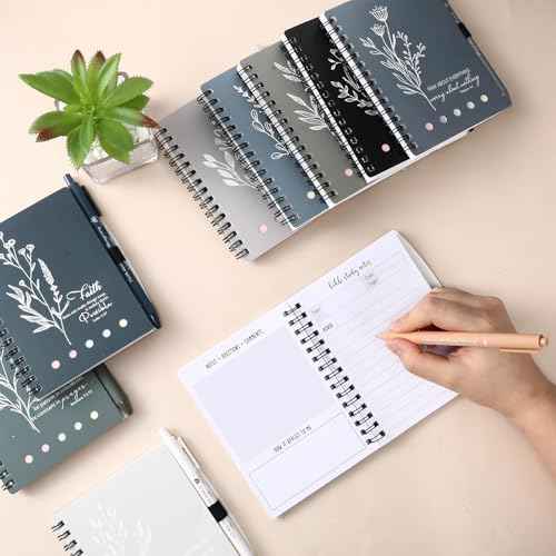 40 Pcs Clergy Appreciation Christian Gifts Bulk Bible Study Notebook with Sticky Notes Christian Pen Aesthetic Religious Journal Church Prayer Notepad for Pastor Sunday School Employee (Boho Color)