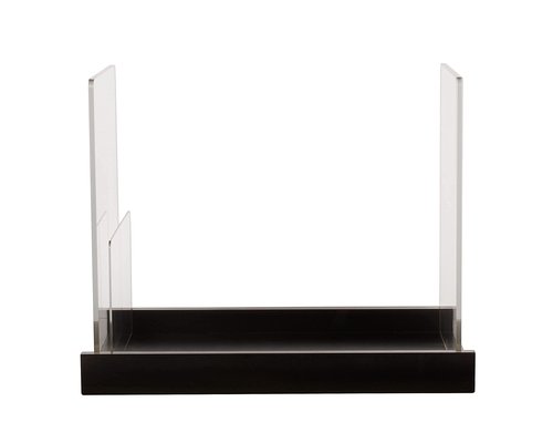 Komiq Patented Comic Book Storage Holder – Wooden & Acrylic Display Box/Case for Collectors – Organizer for Comics, Magazines & Books – Holds 150 Issues, 14.5x8 in (Black)