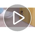 Kickdown Door Stopper 4 Inches Satin Nickel 1 Pack | Aluminum Alloy, Rubber Tip