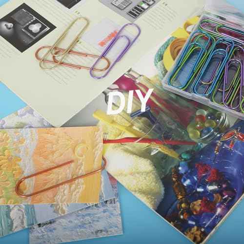 Ufmarine 42 Pcs Jumbo Paper Clips, Giant Pape Clips 4 inch for Office