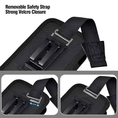 Scanner Holster Compatible with Zebra TC75x, TC75, TC70x, TC70, TC72, TC77 Handheld Barcode Touch Mobile Computer,Scanner Case Holder with Belt Clip and Safety Strap, Black