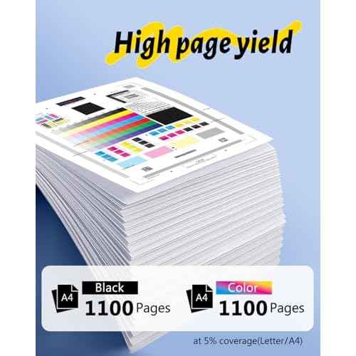 Remanufactured 812XL Ink Cartridges Replacement for Epson 812XL Ink Cartridges Combo Pack T812 XL 812 for Workforce Pro WF-7820 WF-7310 WF-7840 EC-C7000 Printer (4 Pack)