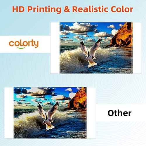 COLORTY 4-Pack Ink Cartridges Compatible with Canon Selphy KP-108IN KP-36IN Color Ink Cassette 4 x 6, Compatible with Canon Selphy CP1500 CP1300 CP1200 CP1000 CP910, 100 x 148mm (Without Paper)