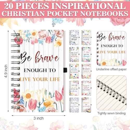 80 Pcs Christian Gifts for Women Bulk Scripture Pens Bible Verse Notebooks Religious Christian Keychains Organza Bags Religious Inspirational Gifts for Women School Office Church Supplies