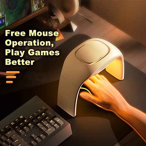 Heated Mouse Pad Hand Warmer, [ Upgraded Chip, Longer Lifespan]110V Heated Desk Warmer for Office Gaming Adjustable Temperature with 5ft Cable,Xuenair Desktop Hand Warmer for Kids Men and Women--White