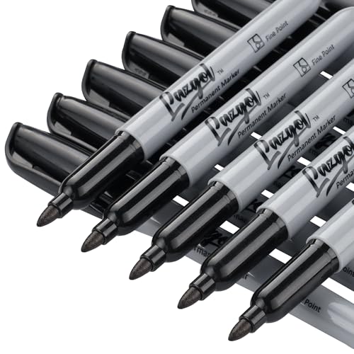 Permanent Markers Bulk, 240 Pack Fine Tip Black Permanent Markers, Waterproof Markers, Premium Smear Proof Pens, Quick Drying, Office Supplies for School, Office, Home