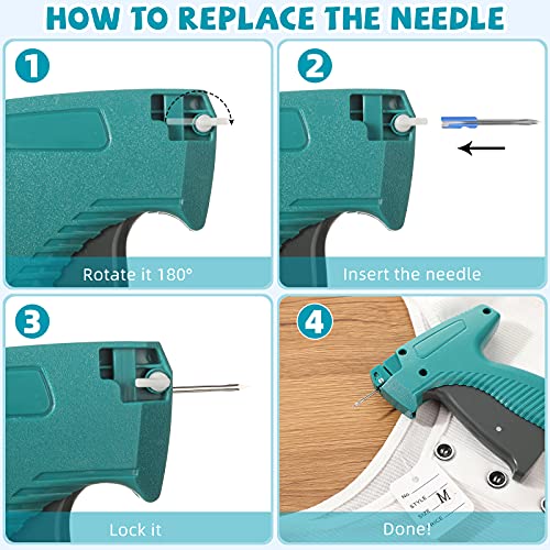 Honoson 6 Pcs Tagging Gun for Clothing with Steel Needles – 6 Pack