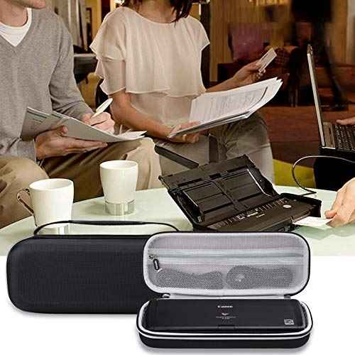 Aproca Portable Case Compatible with Canon ImageFORMULA R10 / ImageFORMULA P-215II Portable Document Scanner, Storage Hard Bag - Black (Case Only)