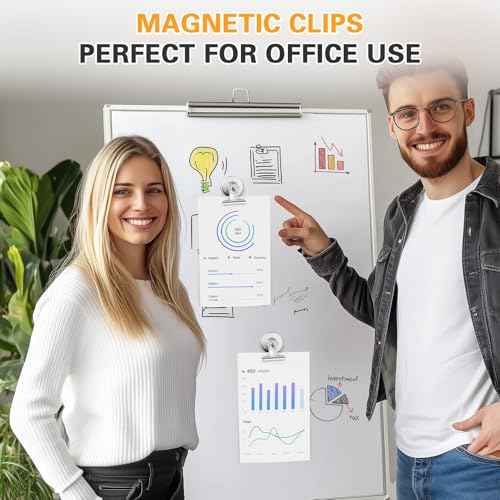 Grtard 100 Pack Magnetic Clips Heavy Duty, Magnet Clips for Fridge, Refrigerator Magnets with Clip, No-Scratch Strong Magnetic Clip for Refrigerator, Whiteboard, Cruise Cabins, Locker