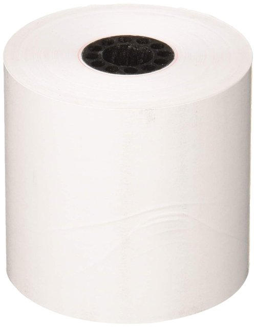 BAM POS 2 1/4" x 165' Thermal Cash Register POS Receipt Paper - Low Dust Thermal - Bright White Paper - Compatible with CE T100, PCR T465 and Many More - 50 Rolls Per Case