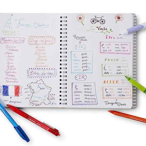 Paper Mate InkJoy Quatro Retractable Ballpoint Pens, Medium Point, Business Colors, 12 Count