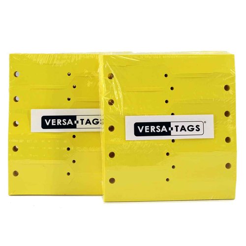 Versa-Tags Self-Locking Plastic Arrow Key Tags - Easy-to-Use and Economical ID Tags for Bulk Dealer Supplies or Mechanic Use Or Small Parts Yellow 2000
