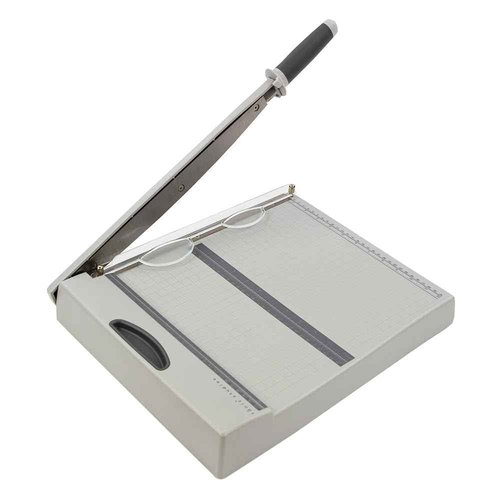 Tonic Studios Paper Cutter Tool - Large Guillotine Paper Trimmer for Cardstock, Photos, and Scrapbooking - 12.25 Inch Cutting Length with Ruler and Grid Lines
