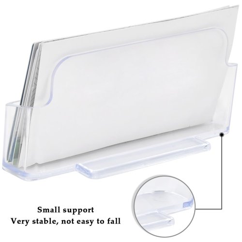 TIMESETL 18Pack Business Card Holder for Desk, Clear Acrylic Office Business Card Holder Display Plastic Business Card Stand Acrylic Desktop Business Card Holders for Exhibition, Home & Office