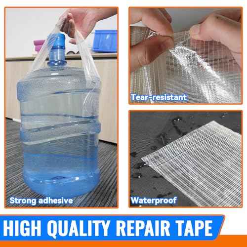 RV Awning Repair Tape for Tarp, Boat Covers Repair Tape,Tent, Sail Tape, Tear Repair Patch Kit, Waterproof, 5 Inch Wide 30FT Long, Reinforced