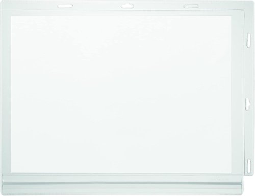 Durable Water-Resistant Sign Holder Pockets with Cable Ties - Letter Size 8.3" x 11.7" Inches - IPX5 Tested Transparent Document Holders - Perfect for Outdoor Information Displays - Pack of 5