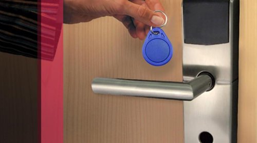 RFID Key Fobs, 125KHz TK4100/EM4100 Proximity Tags, 100-Pack, Blue