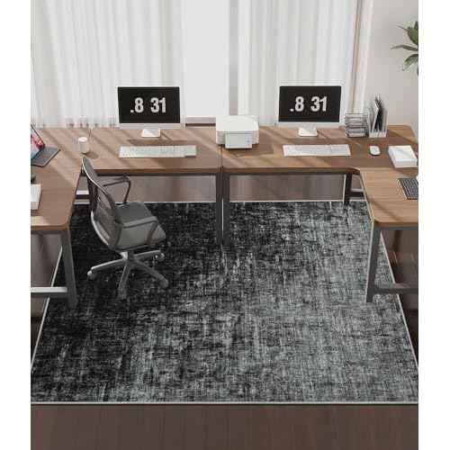 chakme Office Chair Mat for Hardwood Floor, 72"x48" Easy Glide Computer Desk Mat Protector for Rolling Chair Under Desk Rug Nonslip Backing, Machine Wash, (Abstract)