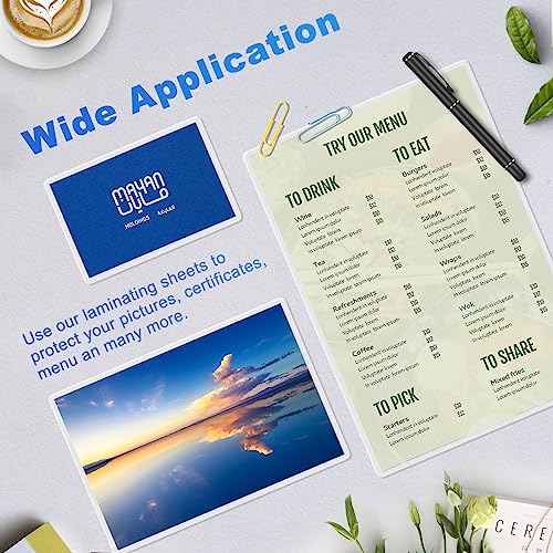200 Pack Laminating Sheets, 5Mil 9" x 11.5" Laminating Pouches£¬Clear Thermal Laminating Plastic Paper Laminator Sheets, Holds 8.5 x 11 Inch Sheets (5 mil/200 pcs)