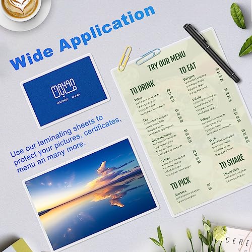 300 Pack Laminating Sheets, 5Mil 9" x 11.5" Laminating Pouches£¬5Mil Clear Thermal Lamination Sheet Paper for Laminator, Holds 8.5 x 11 Inch Sheets