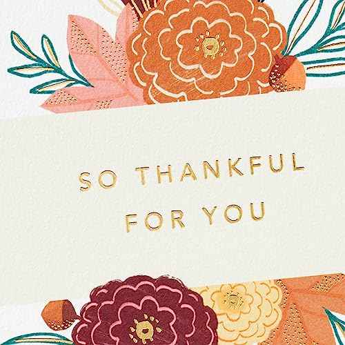 Hallmark Signature Studio Thanksgiving Card (Fall Flowers)