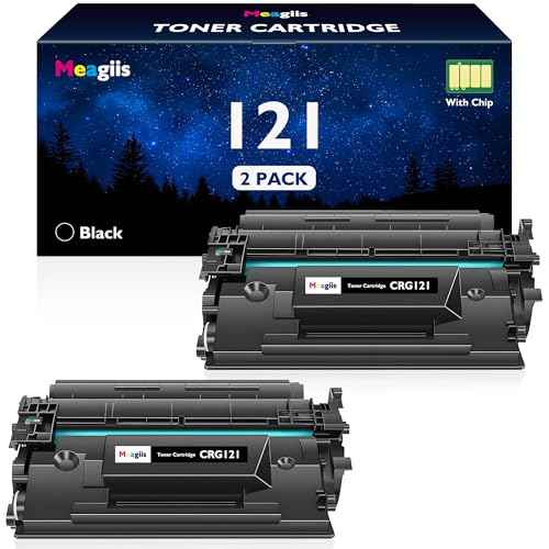CRG 121 Toner Cartridge High Yield Compatible Replacement for Canon 121 Black Toner Cartridge CRG-121 CRG121 for Canon imageCLASS D1620 D1650 1620 1650 Printer Ink (2-Pack)