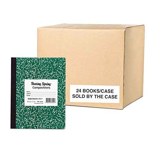 Roaring Spring Paper Products Center Sewn Composition Notebook, 7 1/2 x 9 3/4 x 1/2 (77255cs)