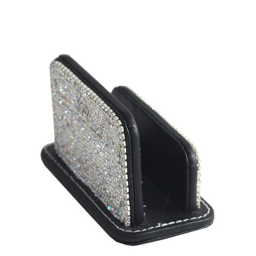 Bestbling Bling Pure Handmade Bling Bling Rhinestones Stainless Steel Metal Business Card Holder Name Card Case (Vertical)