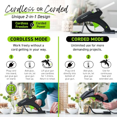 Surebonder Cordless Hot Glue Gun - High Temperature, Full Size, 60W, Specialty Series CL-800F