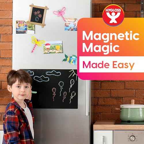 Hygloss 100 Pcs Magnetic Dots with Adhesive Backing ? 3/4-Inch Round Sticky Magnet Dots ? Small Magnets for Crafts ? Thin Flat Circle Magnetic Stickers for Fridge, Classroom, Whiteboard, Pictures