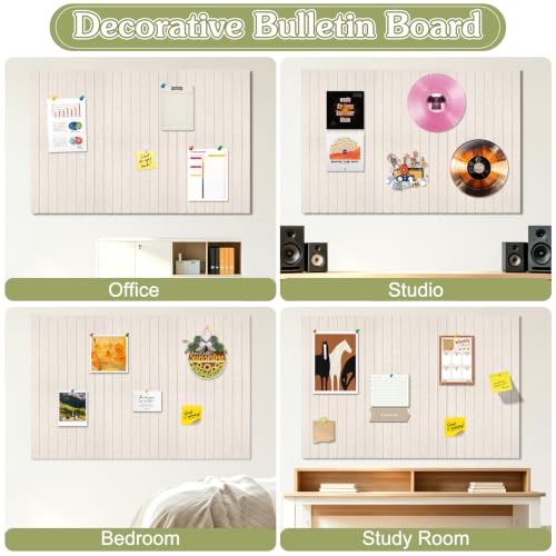Oatmeal Square Felt Bulletin Board Pack 6 Large 36 x 24 Wall Cork Boards