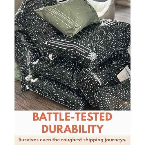 Poly Mailers 19x24-25 Pack Biodegradable Shipping Bags for Clothes and Large Items - Impack Self-Seal Waterproof Thick Mailing Envelope for Accessories & Clothing - Wavy Dots