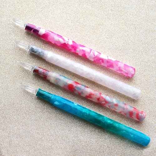 ÞÑà¤ûù? Teranishi Chemical Industry GLAAL-JR Guitar Glass Pen, Aurora, Long, with Cap, Jelly Red