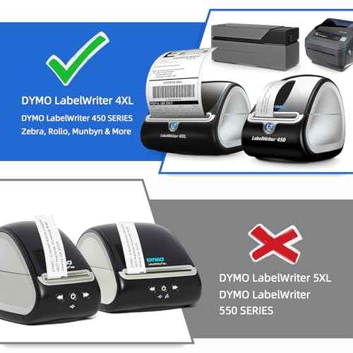Compatible Direct Thermal Labels Replacement for Dymo 30256 (2-5/16" x 4") 12 Rolls Shipping Labels - Use with Labelwriter 450, 450 Turbo, 4XL, Rollo & Zebra Printers - 300 Labels/Roll