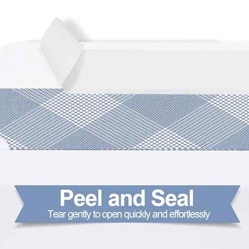 750#8 Self Seal Business Envelopes, PANDRI No.8 Double Window Design for Business and Quickbooks Check(invoice not fit), Documents Secure Mailing - Number 8 Size 3 5/8 X 8 11/16-24LB