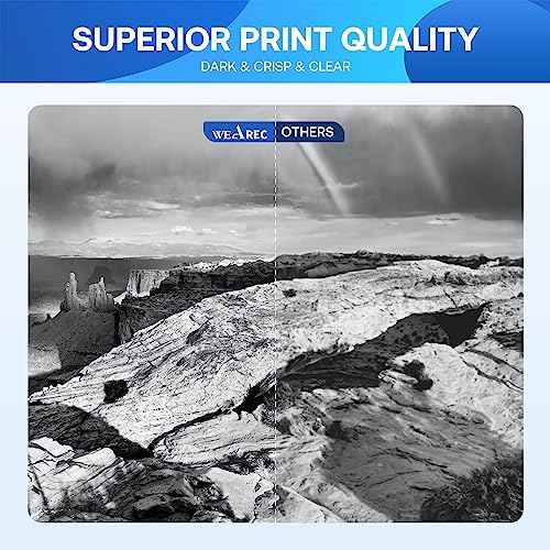 Compatible Toner Cartridge Replacement for Brother TN760 TN-760 TN730 with HL-L2350DW HL-L2370DW MFC-L2750DW DCP-L2550DW Printer (Black 4 Pack)