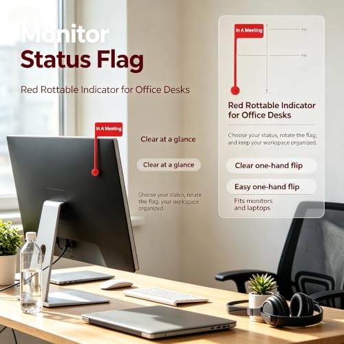ROTORS Red Monitor Status Flag Set with Adhesive Stickers - C / 1