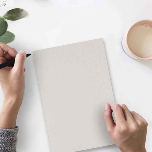 JAM PAPER Metallic 105lb Cardstock - 8.5 x 11 Coverstock - 298 gsm - Silver Stardream Metallic - 50 Sheets/Pack