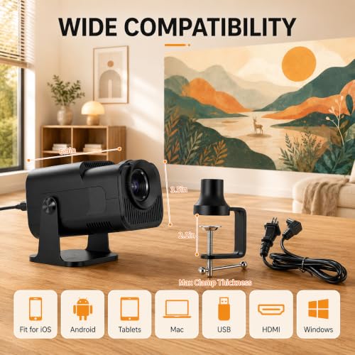 WiFi Art Projector for Tracing & Drawing, HD 1280×720, Adjustable Size